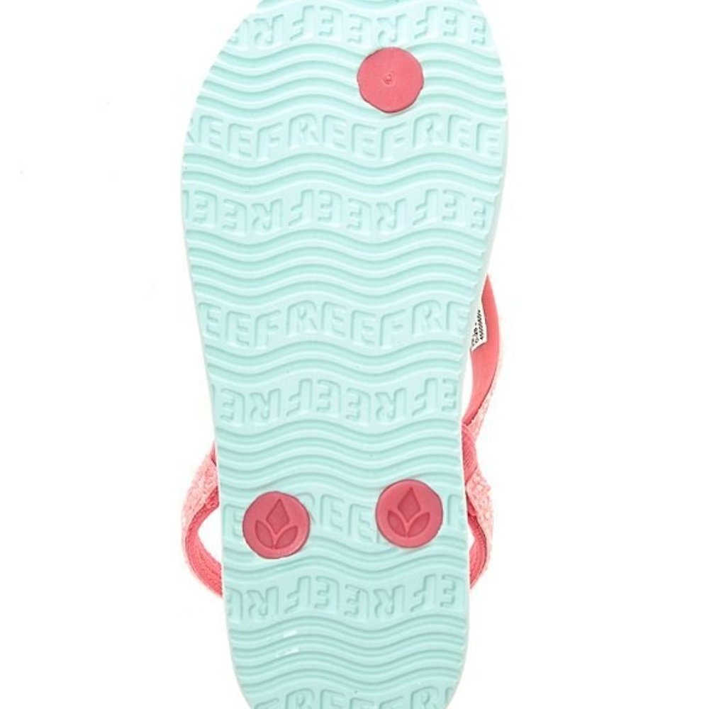 Reef Girls' Little Stargazer Pineapple Flip Flops (Toddler Size 3/4) - Picture 2 of 2